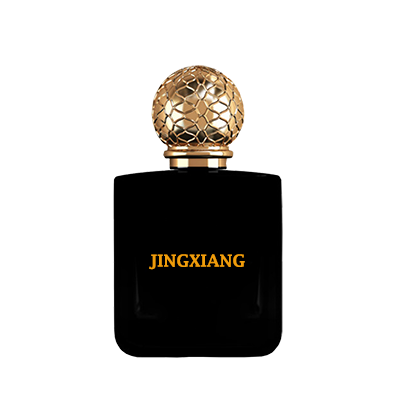 New Men Women 50 ml Square Small Capacity Black Glass Perfum