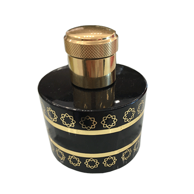 Top Men Black 100 ml Round-Shape Glass Perfume Bottle